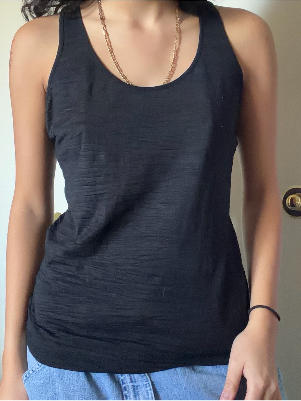 Calvin Klein Black Scoop Neck Tank Top